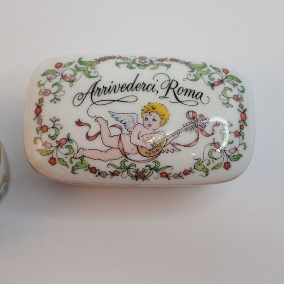 Franklin Porcelain Music Box Romantic Love Songs 1984 Lot of 2 - Picture 11 of 16